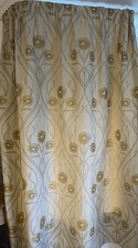 Curtains gold cream for sale  WHITBY
