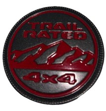 2015-2024 Jeep Renegade Trail emblema emblema vermelho 4x4 Fender 519744610 fabricante de equipamento original comprar usado  Enviando para Brazil