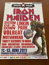 Pôster promocional Iron Maiden raro 2011 Áustria The Final Frontier World Tour comprar usado  Enviando para Brazil