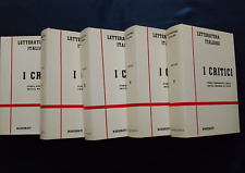 Letteratura italiana critici usato  Gualdo Tadino