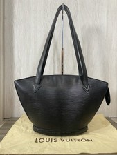 Autêntica Bolsa Tote Louis Vuitton M52272 Saint Jacques PM Noir Epi Preta, usado comprar usado  Enviando para Brazil