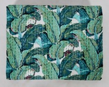 Usado, Cobertor queen feito à mão Kantha rosa animal algodão roupa de cama indiana comprar usado  Enviando para Brazil