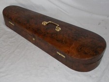 ANTIGA CAIXA DE VIOLINO VITORIANA c1880 BURR NOGUEIRA COM E. HILL & SONS OF LONDON comprar usado  Enviando para Brazil