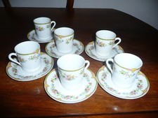 Tasses soucoupes porcelaine d'occasion  Montluçon