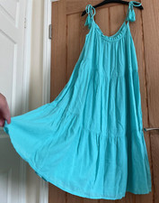 Turquoise crepe midi for sale  WELLINGBOROUGH