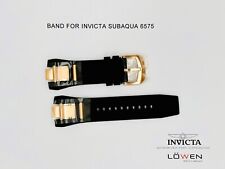 Autêntica pulseira Invicta Subaqua 6575 preta folheada a ouro rosa e poliuretano comprar usado  Enviando para Brazil