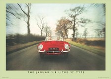 Jaguar type poster for sale  BURGESS HILL