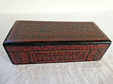 Boite laque rouge d'occasion  Lisle-sur-Tarn