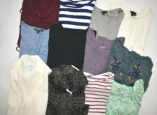 Lote por atacado de 12 blusas casuais femininas pequenas de manga comprida 4-6 comprar usado  Enviando para Brazil