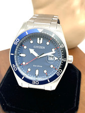 Relógio Citizen masculino AW1761-89L Eco Drive mostrador azul prata aço inoxidável 43mm comprar usado  Enviando para Brazil