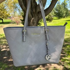 Bolsa tote Michael Kors jet set viagem acolchoada saffiano cinza comprar usado  Enviando para Brazil