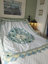Pair patchwork curtains for sale  UK