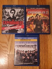 The Expendables 1 2 3 Blu Ray Disc DVD Digital Movie Lot Stallone Statham Willis comprar usado  Enviando para Brazil