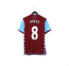 Usado, Camisa de futebol 2010/11 PIRES #8 Aston Villa vintage Nike Home (S) comprar usado  Enviando para Brazil
