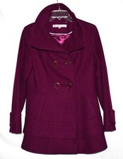  Jaqueta feminina Kenneth Cole New York mistura de lã magenta 2 camadas inferior DB tamanho 4 comprar usado  Enviando para Brazil