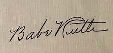 babe ruth autograph for sale  Millerstown