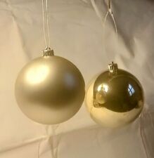 Gold christmas baubles for sale  UK