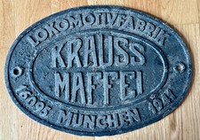 Fabrikschild krauss maffei gebraucht kaufen  Darmstadt