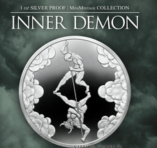 2025 INNER DEMON - DEVIL 1 oz .999 escudo de prata fina PROVA PRÉ-VENDA MINIMINTAGE comprar usado  Enviando para Brazil