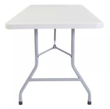 Mesa dobrável de plástico 30x60 polegadas, cinza salpicado (usada) comprar usado  Enviando para Brazil