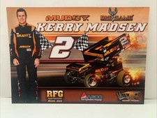Folheto/cartão postal de corrida de carros sprint alados Kerry Madsen comprar usado  Enviando para Brazil