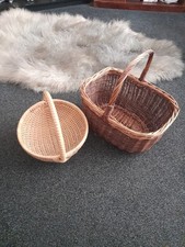 Vintage wicker basket for sale  LEIGH