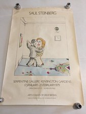 PÔSTER SAUL STEINBERG...97X26cm..1979 SERPENTINE GALLERY KENSINGTON GARDENS, usado comprar usado PÔSTER SAUL STEINBERG...97X26cm..1979 SERPENTINE GALLERY KENSINGTON GARDENS, usado comprar usado  Enviando para Brazil