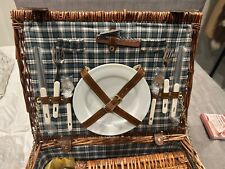 Wicker picnic hamper for sale  TEDDINGTON