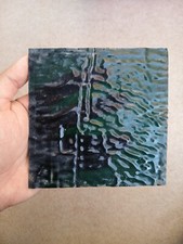 Vitral de vidro verde antigo Architectural Salvage 1880 peça 5X5" comprar usado  Enviando para Brazil