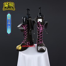 Arcane:League of Legends Jinx Bota Longa Zíper Sapatos Cos Acessórios de Fantasia , usado comprar usado  Enviando para Brazil
