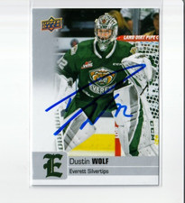 Usado, DUSTIN WOLF autografado ASSINADO '21/22 Upper Deck cartão CHL #69 CALGARY FLAMES comprar usado  Enviando para Brazil