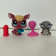 Littlest Pet Shop #1524 #1525 saco de pancadas canguru hamster conjunto de garrafa de água LPS comprar usado  Enviando para Brazil