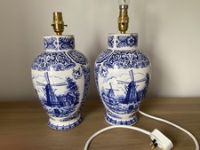 Pair antique delft for sale  BIRMINGHAM