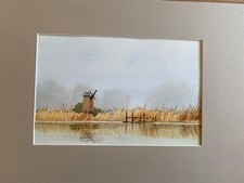 Watercolour derelict watermill for sale  UK