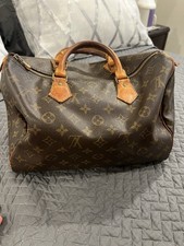 Bolsa de lona Louis Vuitton Speedy 30 monograma marrom couro vintage VI0911 média comprar usado  Enviando para Brazil