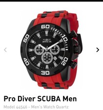 Relógio masculino Invicta Pro Diver SCUBA US$ 279 - 50mm vermelho e preto (44546) comprar usado  Enviando para Brazil