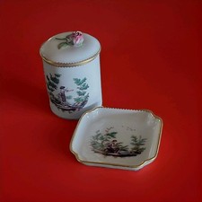Richard Ginori Mantova Porcelana Bugigangas Caixa Prato Rosebud Acabamento Par Cabelo  comprar usado  Enviando para Brazil