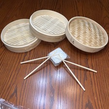 Tier bamboo steamer for sale  Cary