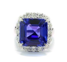 Tansanit brillant ring gebraucht kaufen  München