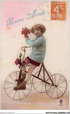 AHYP3-0274 - Fiestas - Buena Año - Niña Pequeña A Bicicleta comprar usado  Enviando para Brazil