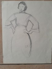 Dessin ancien portrait d'occasion  Locminé