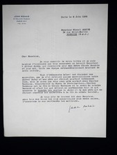 Jean nohain lettre d'occasion  Paris XVII