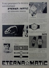 Publicité montre eterna d'occasion  Montluçon