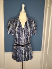 NOVA Camisa Feminina Covington Botão Frontal Tamanho XL ~Azul Marinho comprar usado  Enviando para Brazil