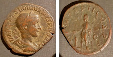 Gordiano iii sesterzio usato  Genova