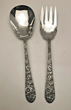 Buquê de noiva por Alvin prata esterlina 2 peças conjunto para servir salada 8 7/8", usado comprar usado  Enviando para Brazil