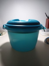 Panela a vapor Tupperware microondas arroz 2,2L azul-petróleo turquesa com instruções comprar usado Panela a vapor Tupperware microondas arroz 2,2L azul-petróleo turquesa com instruções comprar usado  Enviando para Brazil