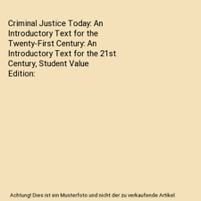 Criminal justice today gebraucht kaufen  Trebbin