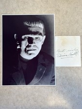 Cartão assinado por Boris Karloff com foto comprar usado  Enviando para Brazil
