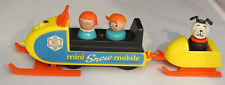 Conjunto de Snowmobile Fisher Price, Mini Snow Mobile, com Madeira Little People & Dog #705 comprar usado  Enviando para Brazil